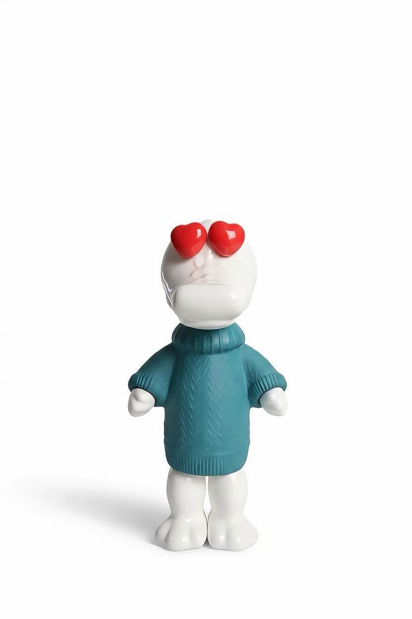 Object teal sweater, red situation