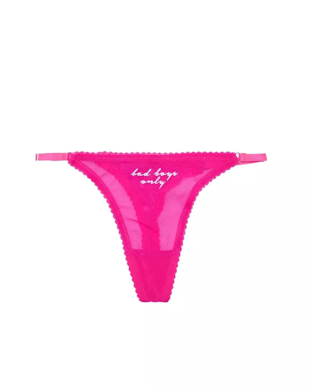 Стринги Bad Boys Only pink + white